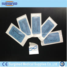 Sutures d&#39;acide polyglycolique revêtues avec aiguille